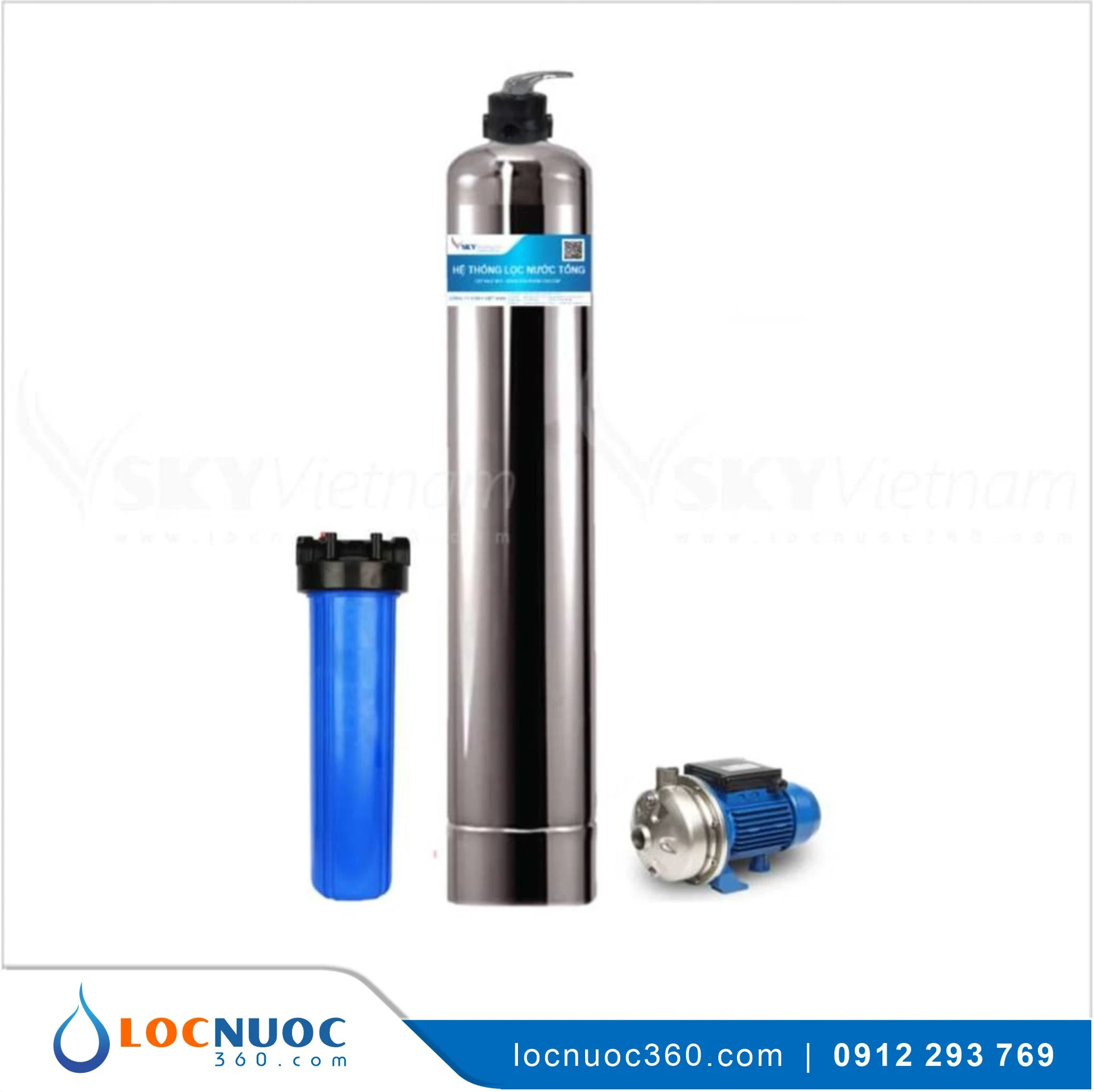 Bộ lọc nước tổng giá rẻ VSK01LT-52 Simple Inox 1 Bộ lọc nước tổng giá rẻ VSK01LT-52 Simple Inox