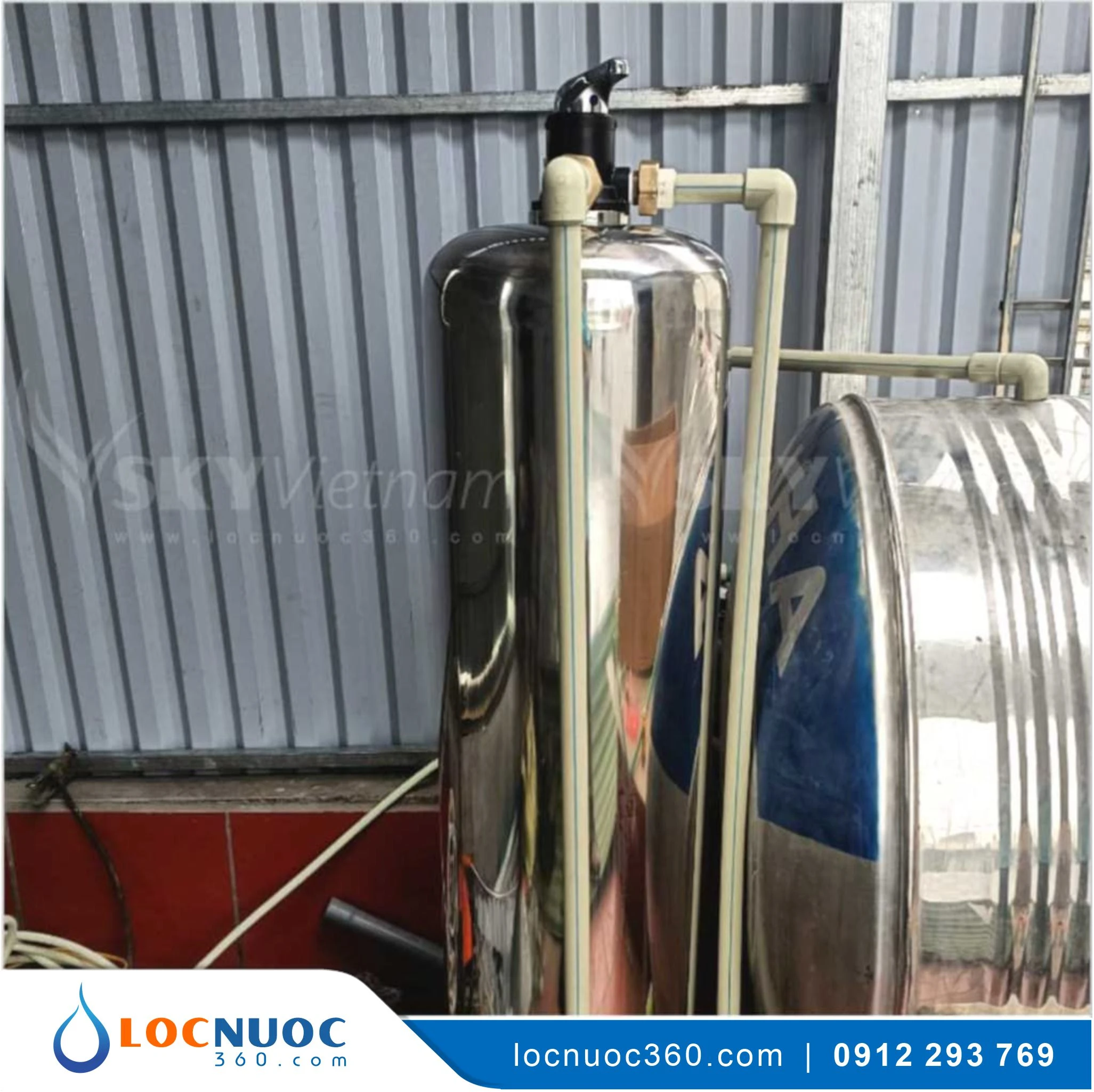 Bộ lọc nước tổng giá rẻ VSK01LT-52 Simple Inox 4 Bộ lọc nước tổng giá rẻ VSK01LT-52 Simple Inox