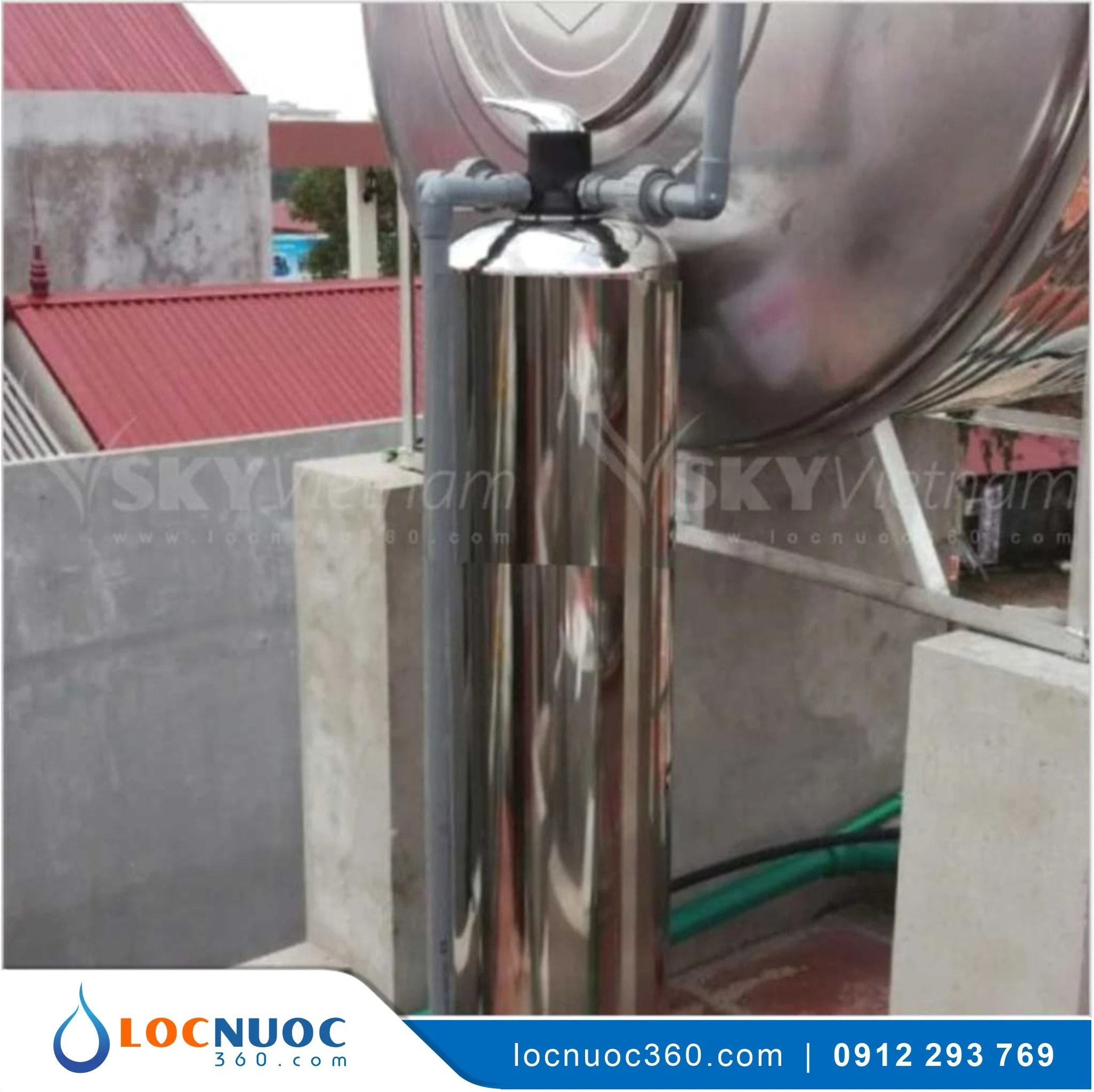 Bộ lọc nước tổng giá rẻ VSK01LT-52 Simple Inox 3 Bộ lọc nước tổng giá rẻ VSK01LT-52 Simple Inox