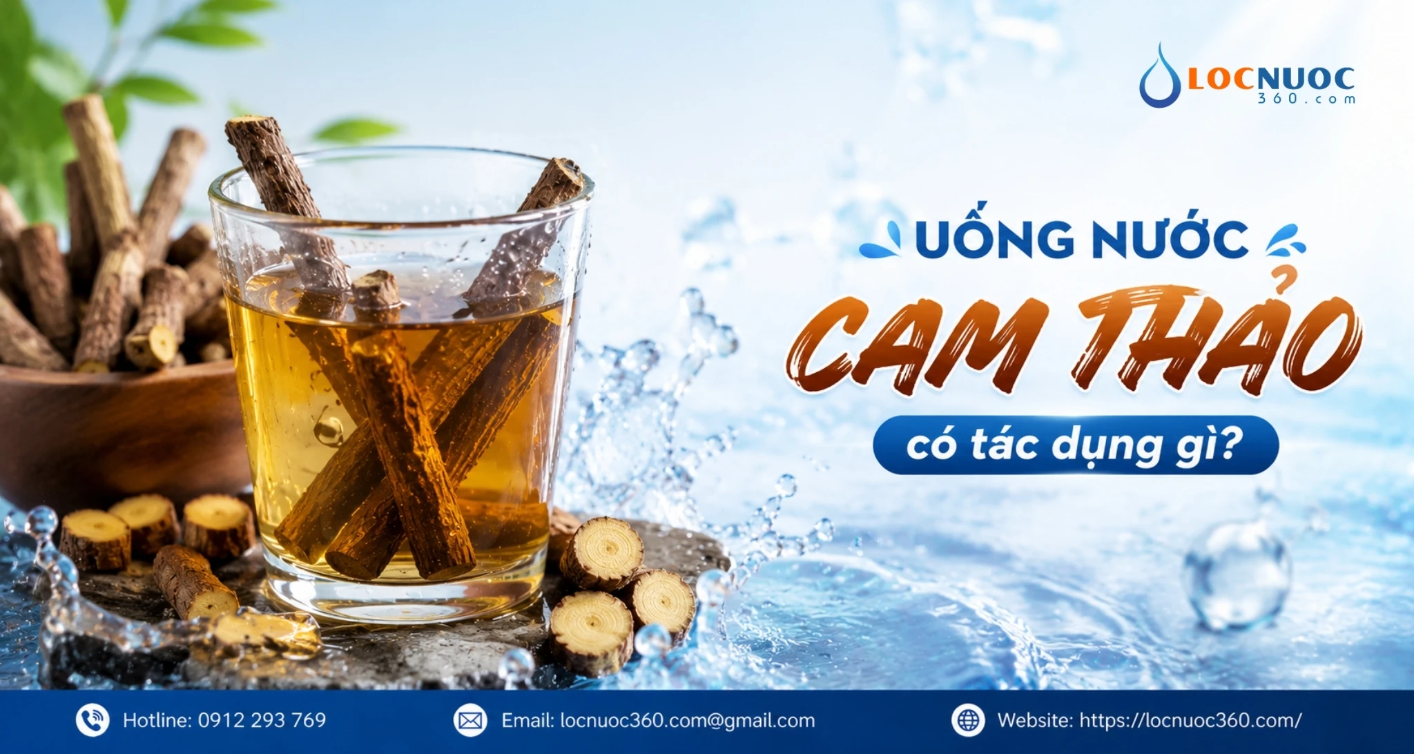 Uống nước cam thảo có tác dụng gì?