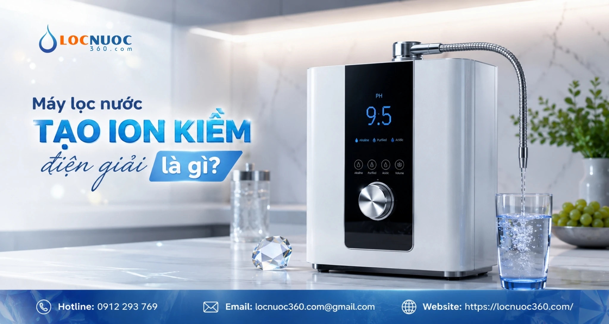Máy lọc nước tạo ion kiềm điện giải là gì?