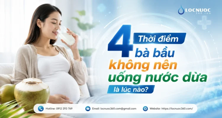 4 Thời điểm bà bầu không nên uống nước dừa là lúc nào?