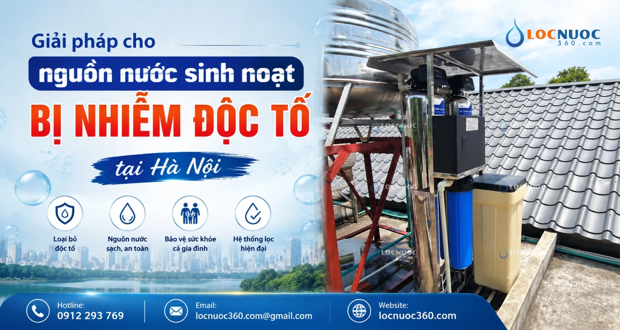 Giải pháp cho nguồn nước sinh hoạt bị nhiễm độc tố tại Hà Nội
